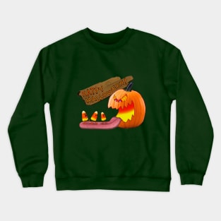 halloween candy corn pumpkin Crewneck Sweatshirt